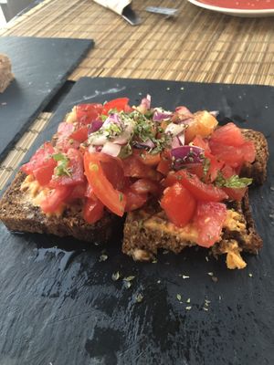 Bruschetta  at Raizes in Quarteira