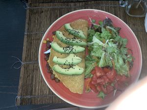 Black bean tacos  at Raizes in Quarteira