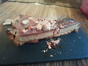 Snickers dessert at Raizes in Quarteira