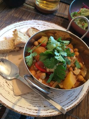 The most Portuguese dish on the menu at Raizes in Quarteira