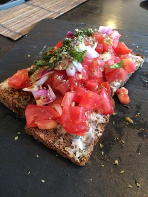 Bruschetta  at Raizes in Quarteira