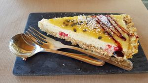 Cheesecake at Raizes in Quarteira