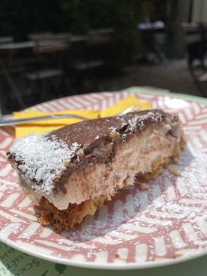 Coconut cheesecake  at PappaGioia in Florence