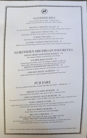  at Millie's on Main in Mackinac Island