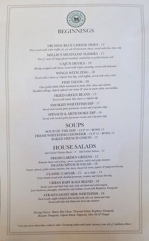  at Millie's on Main in Mackinac Island