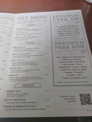 Menú at GiG - Green is Good in Ericeira