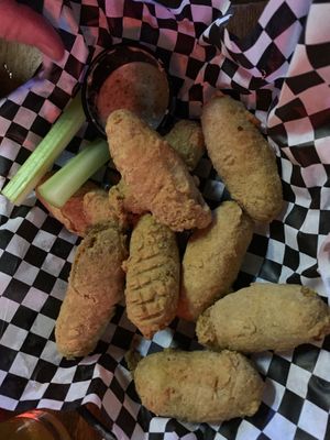 Vegan chickpea wings  at Hell's Kitchen in Wilmington