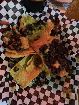 Vegan nachos minus the onions, olives, & jalapeños  at Hell's Kitchen in Wilmington