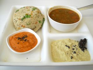 Upma ... delicious at Sajangoth - Kamaladi in Kathmandu