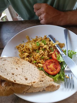 Scrambled tofu #Veganuary at Big Bite Home Style Veggie Cafe in Koh Tao