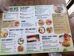 food menu #Veganuary at Big Bite Home Style Veggie Cafe in Koh Tao