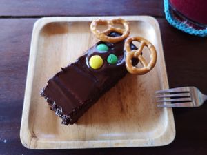 Delicious Brownie at Big Bite Home Style Veggie Cafe in Koh Tao