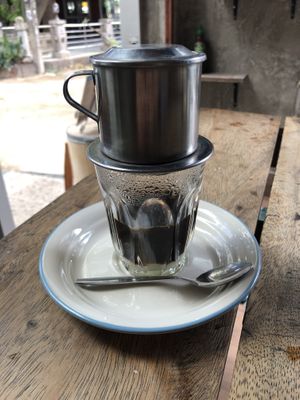 Vietnamese Drip Coffee (65 Bath) at Big Bite Home Style Veggie Cafe in Koh Tao