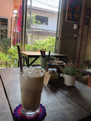 Coconut Ice Coffee at Big Bite Home Style Veggie Cafe in Koh Tao