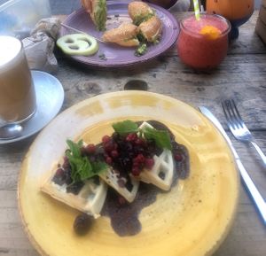 They even made an apple smiley face for my daughter at Nude Cafe in Ibiza