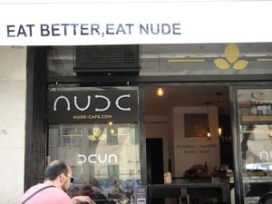 nude  at Nude Cafe in Ibiza