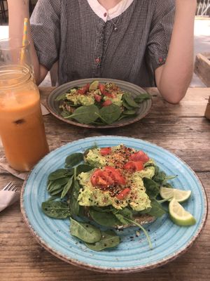 avo toast at Nude Cafe in Ibiza