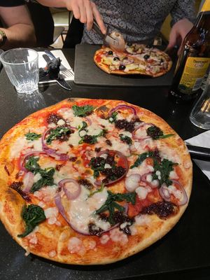 Vegan Padana pizza at Pizza Express in Stockton-on-tees