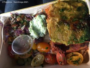 I bought this savagely delicious but a small & pricey (165DK~€165) lasagna takeaway yesterday. at Atlas Bar in Copenhagen