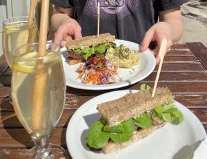 Sandwitch and salads☺️🥪🥬  at Atlas Bar in Copenhagen