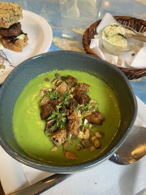 Pea soup   at Atlas Bar in Copenhagen