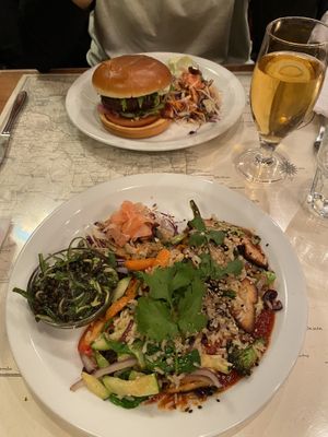 the Burger & the Tofu menu   at Atlas Bar in Copenhagen