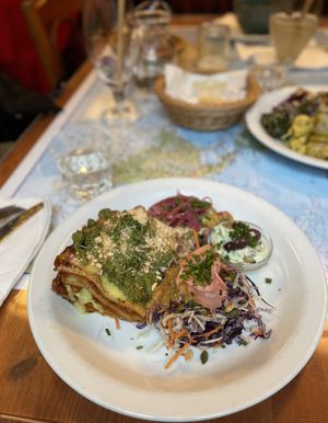 Lasagne #Veganuary at Atlas Bar in Copenhagen