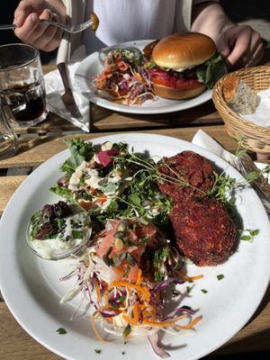 Rote-Beete-Burger  at Atlas Bar in Copenhagen