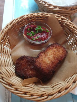 Crispy tempeh at Atlas Bar in Copenhagen