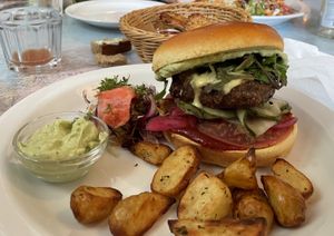 The Atlas burger  at Atlas Bar in Copenhagen