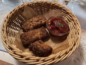 BBQ tempeh   at Atlas Bar in Copenhagen