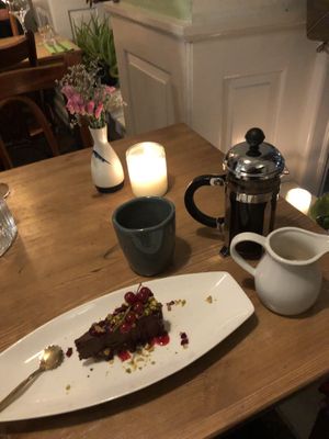 The raw cake  at Atlas Bar in Copenhagen