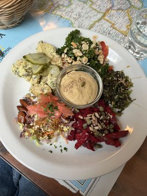 The salad plate  at Atlas Bar in Copenhagen