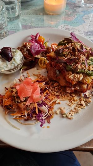 Lasagna at Atlas Bar in Copenhagen