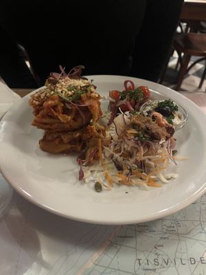 Vegan lasagna   at Atlas Bar in Copenhagen