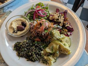 Salad plate at Atlas Bar in Copenhagen