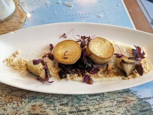 King oyster mushrooms at Atlas Bar in Copenhagen