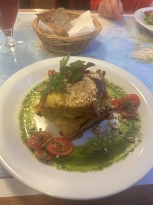 Lasagne  at Atlas Bar in Copenhagen