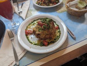 Lasagne at Atlas Bar in Copenhagen