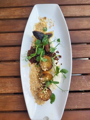 Oyster mushrooms at Atlas Bar in Copenhagen