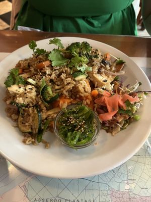 Teryaki fried rice  at Atlas Bar in Copenhagen