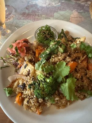 Teriyaki tofu  at Atlas Bar in Copenhagen