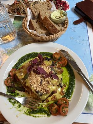 Lasagne  at Atlas Bar in Copenhagen