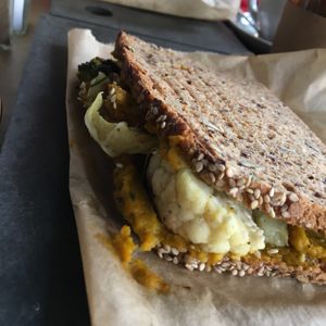 Vegan sandwich  at Café Heimisch in Cologne