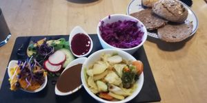 Grünes brett at Café Heimisch in Cologne