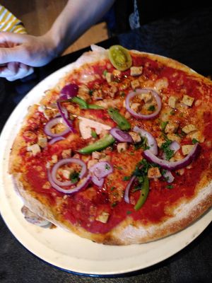 Sloppy vegan (April 2023) at Pizza Express - River House in York