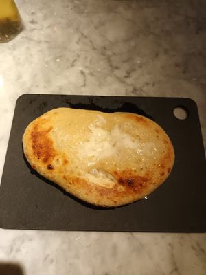 Garlic bread w vegan mozzarella #Veganuary at Pizza Express - Liverpool One in Liverpool