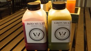 Juices at Wrap House in Copenhagen