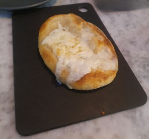 Garlic Bread with Vegan Mozzarella at Pizza Express - Trafford Centre in Manchester