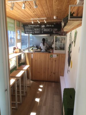 The whole inside of the shop. One staffer doing great! at Green Life Cafe in Kazan